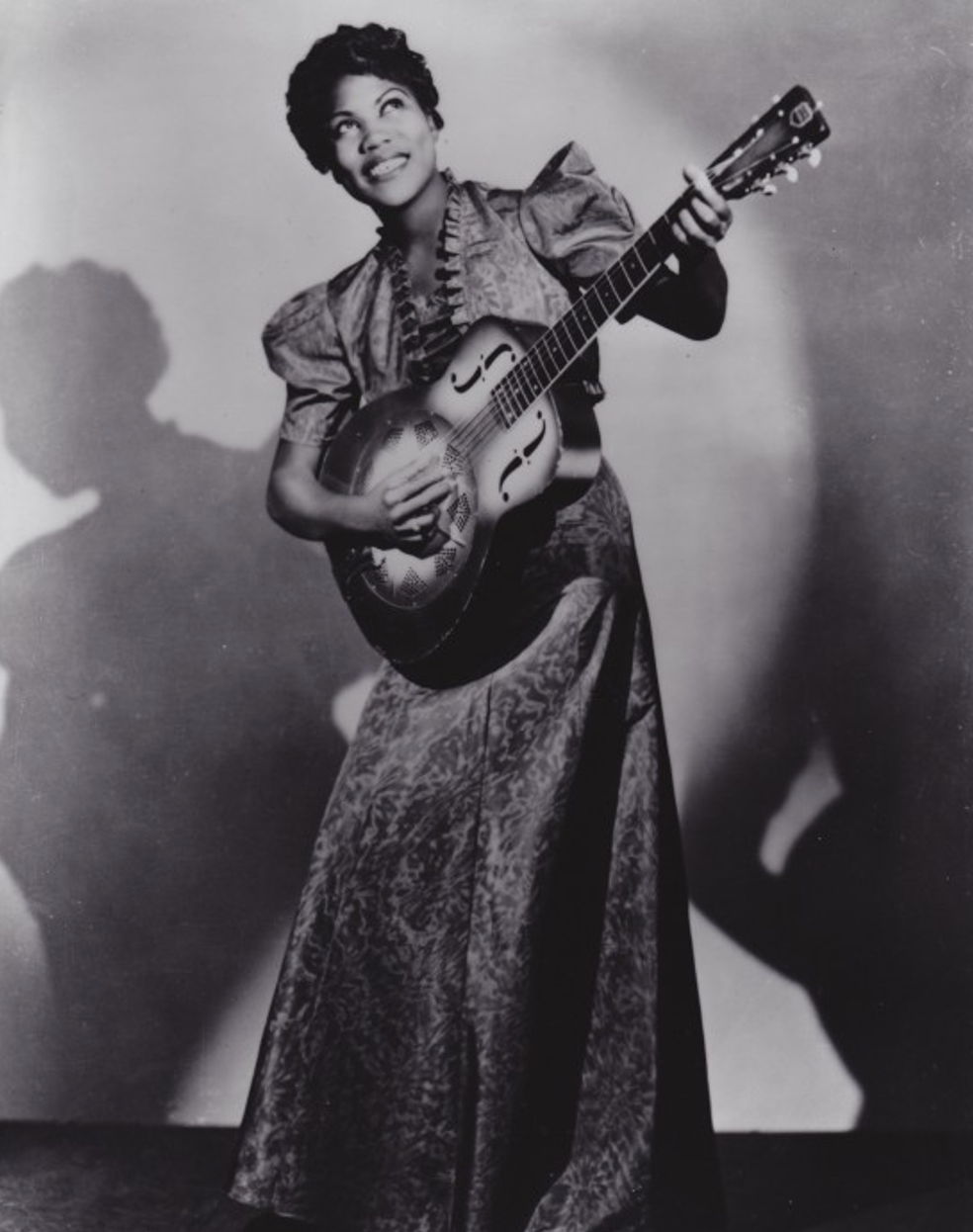 Sister Rosetta Tharpe, c. 1940 (https://www.britannica.com/biography/Sister-Rosetta-Tharpe)