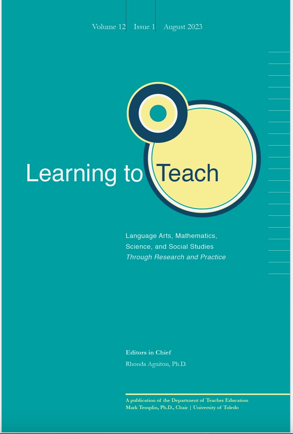 Cover of Learning to Teach Language Arts, Mathematics, Science, and Social Studies Through Research and Practice, Vol. 12 No. 1 (2023)